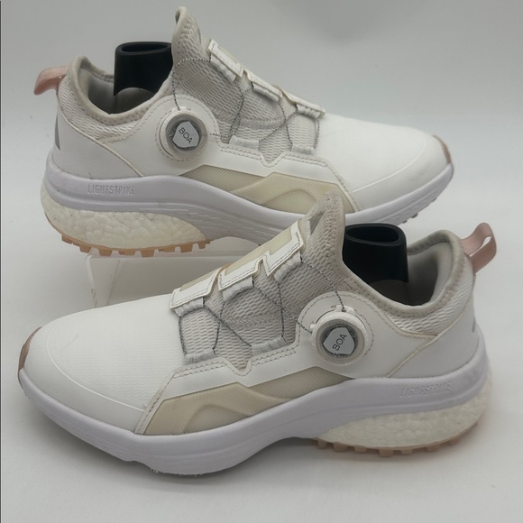 adidas Solarmotion LightStrike Spikeless Waterproof BOA Shoes White Creme W 9 - Picture 1 of 16